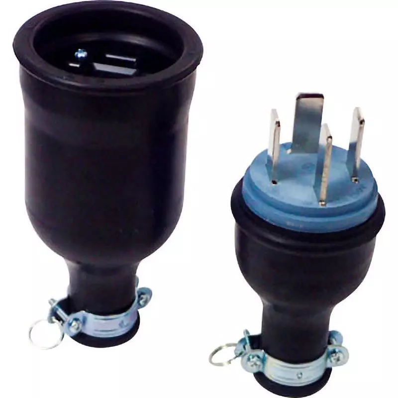 Meikosha Grounding 3 P 30 A Waterproof Connector (Pair) (Equivalent To MK5623), MK5623-N