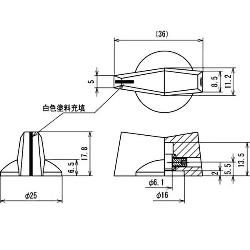 sato-parts-mold-knob-k-5010-phenol-k-5010