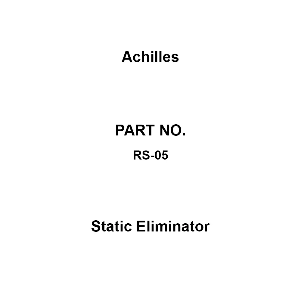 Achilles Static Eliminator DC24 (AC adapter: AC100 V to AC240 V, 50 / 60 Hz included) Input Voltage (V) 5 LED Dis, RS-05
