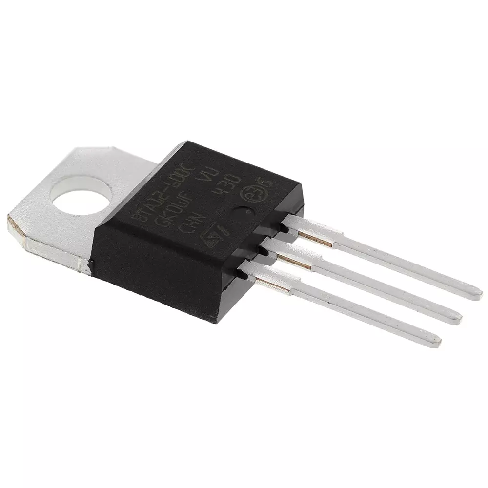 STMicroelectronics Through Hole 3-Pin TRIAC 600 V 1.3 V Gate Trigger Voltage, BTA12-600CRG (Pack of 5 Pcs)