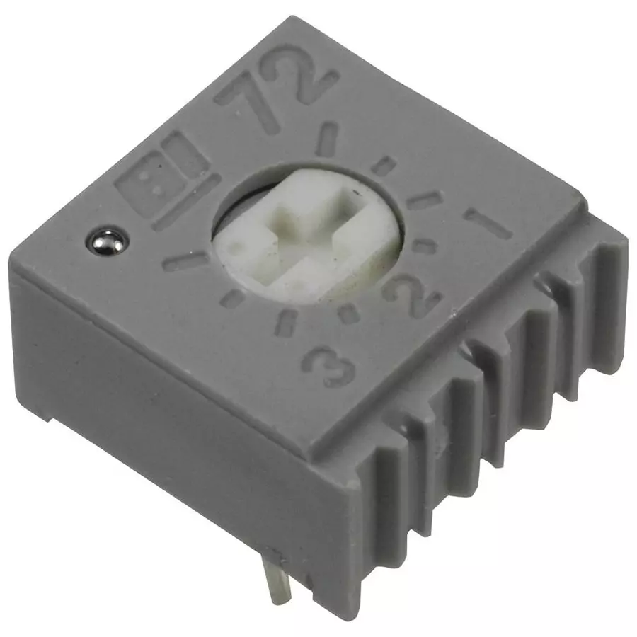 TT ELECTRONICS / BI TECHNOLOGIES TRIMMER POTENTIOMETER, 10KOHM 1TURN THROUGH HOLE, 72PR10KLF
