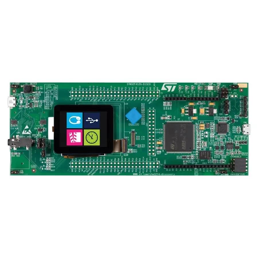 Stmicroelectronics Dev Board, Arm Cortex-M4 Mcu, Stm32F412G-Disco