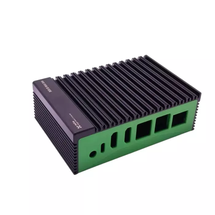 Okdo Metal ROCK SBC Case for use with ROCK 5 Model B Single Board Computer Black, AE003