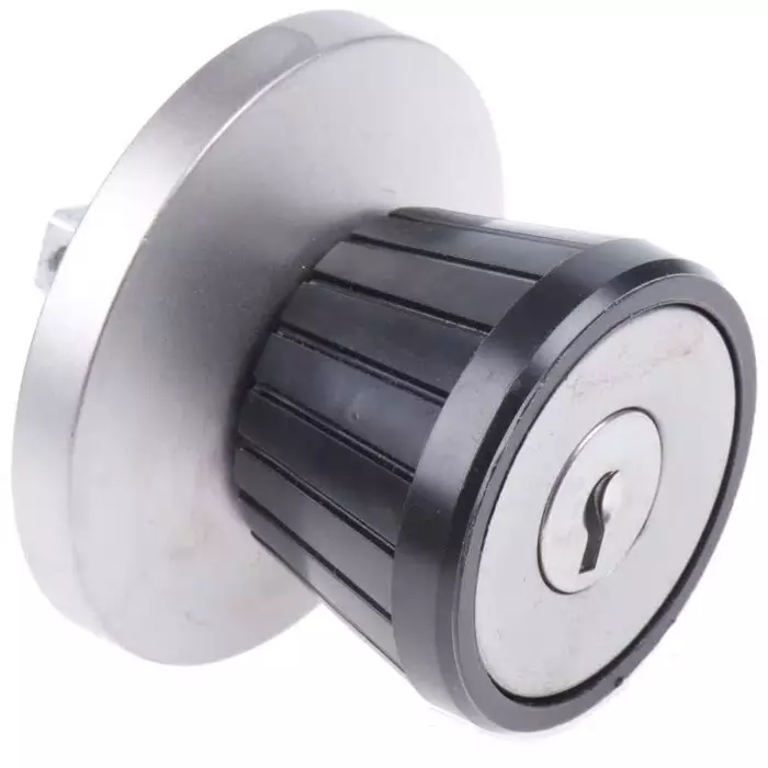 Euro-Locks Cabinet Key Lock 11 mm Panel to Tongue Depth, 22 mm Panel Cutout Diameter, 1605013