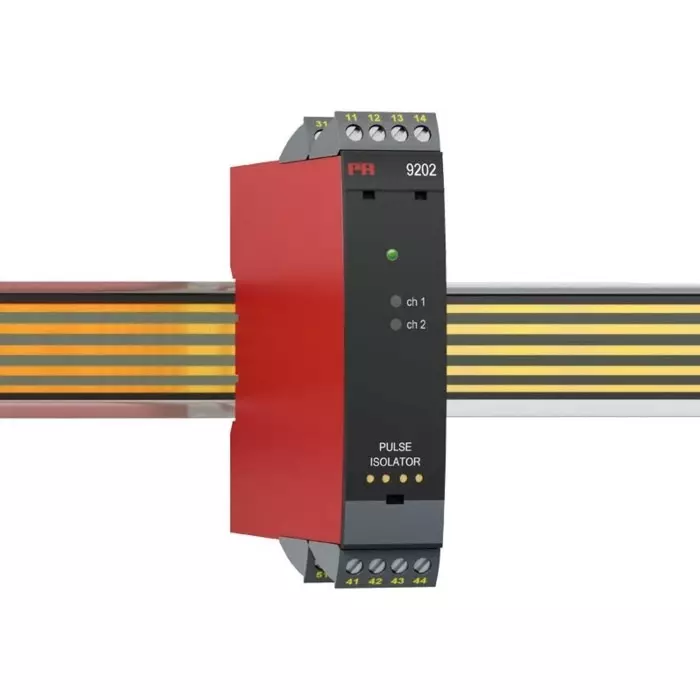 PR Electronics 9200 Series Signal Conditioner NAMUR Sensor Switch Input NPN Relay Output 19.2-31.2 V DC, 9202A3A
