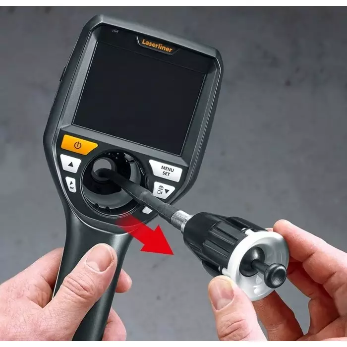 Laserliner 092.277A 3.9 mm probe Inspection Camera 1m Probe Length LED Illumination, VideoInspector 3D Micro