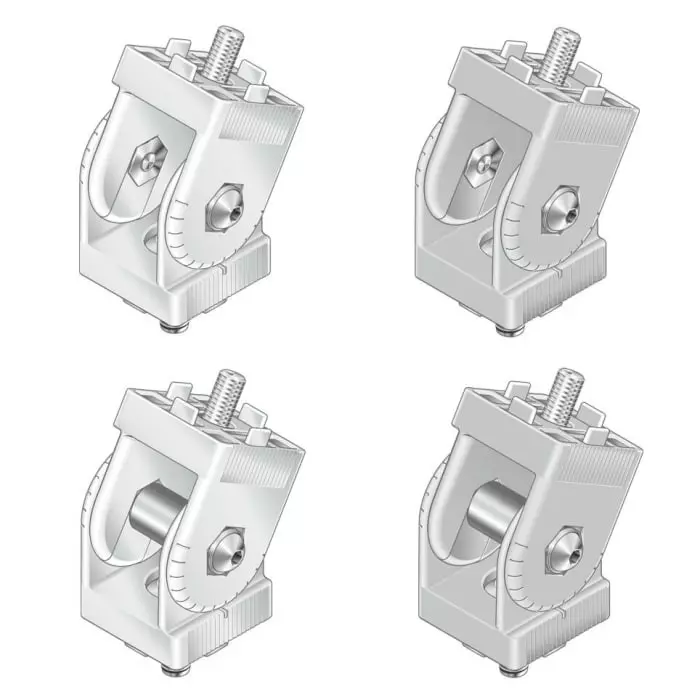 Bosch Rexroth M8 Multi-Angle Connector, Connecting Component, Strut Profile 45 mm, Groove Size 10 mm, 3842538686