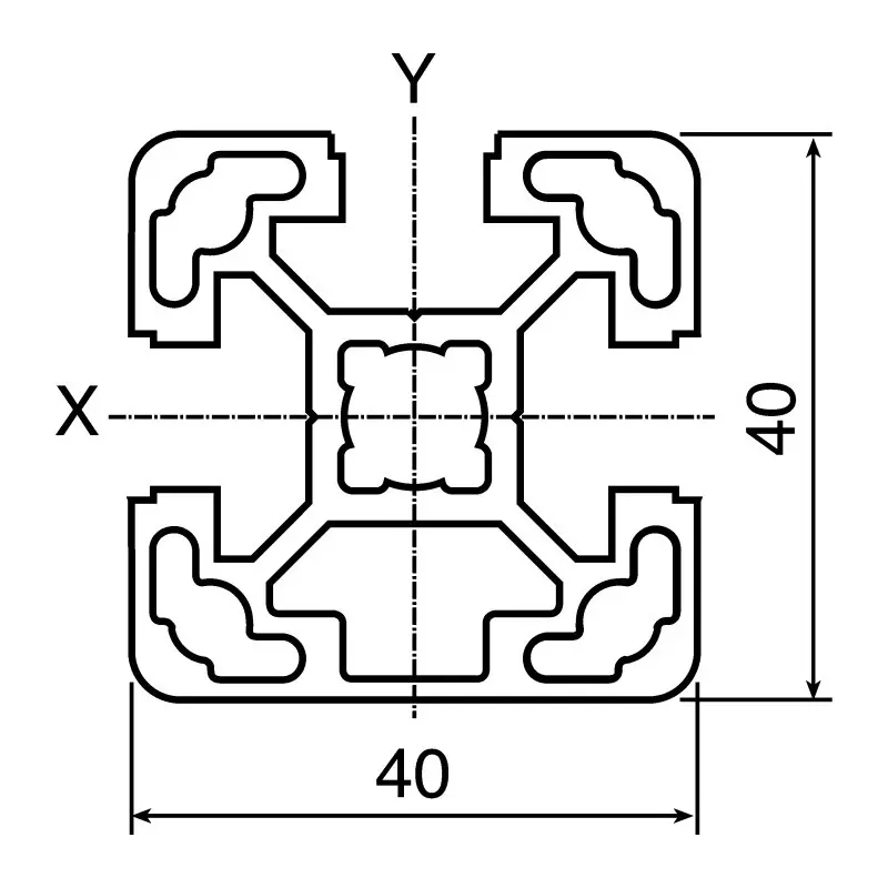 bosch-rexroth-silver-aluminium-profile-strut-40-x-40-mm-10-mm-groove-3000-mm-length-38429931913000