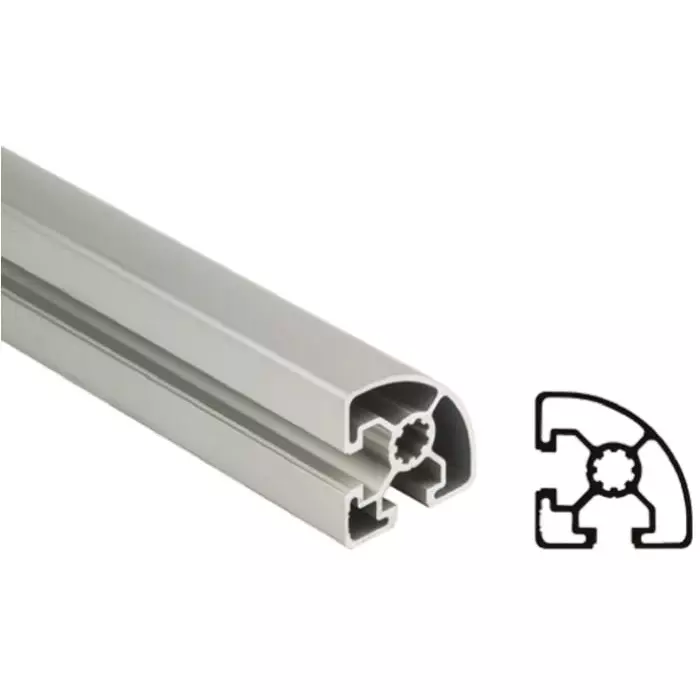 Bosch Rexroth Silver Aluminium Profile Strut, 45 x 45 mm, 10 mm Groove, 1000 mm Length, 3842992897/1000