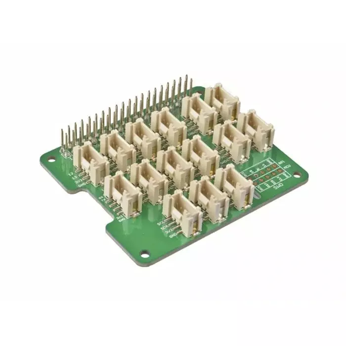 Seeed Studio Grove Base HAT with 13 Grove Module Connectors for Raspberry Pi, 103030275