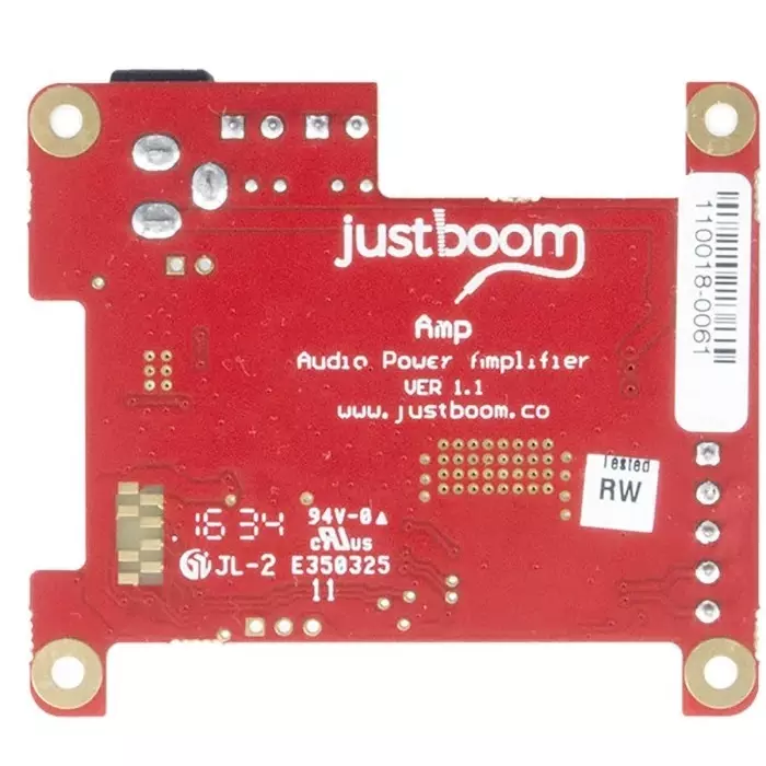 Pi Supply Addon Board Audio Amplifier for Raspberry Pi, JustBoom Amp