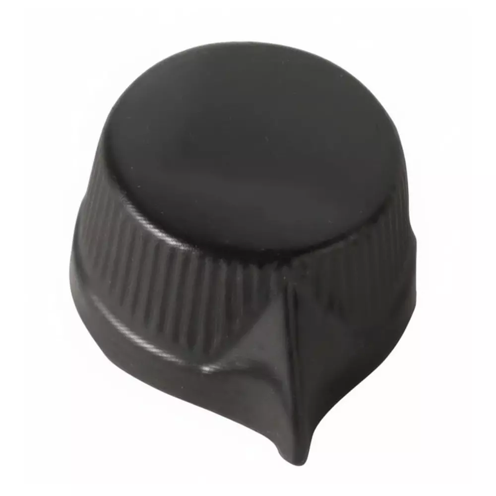 Ohmite 5000E Series Knobs Black 22 mm Outside Diameter, 5400E