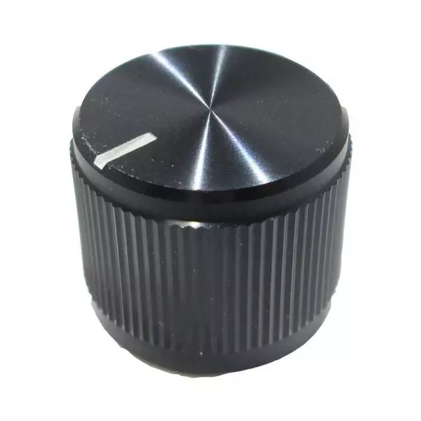 Eagle Plastic Devices Cylindrical Knob Aluminum Black 19 mm Outside Diameter, 450-7005