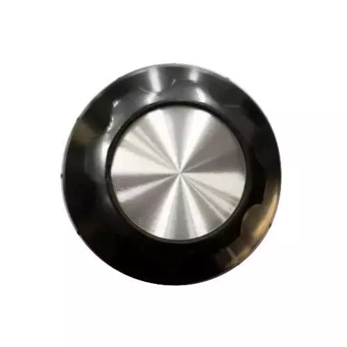 DAVIES MOLDING Cylindrical Knob with Skirt Phenolic Black 50.8 mm (2 inch) Outside Diameter, 1940BE