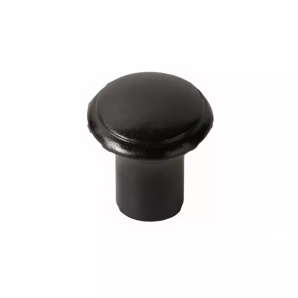DAVIES MOLDING Push / Pull Knob Plastic Black 16.76 mm (0.66 inch) Outside Diameter, 3001SP