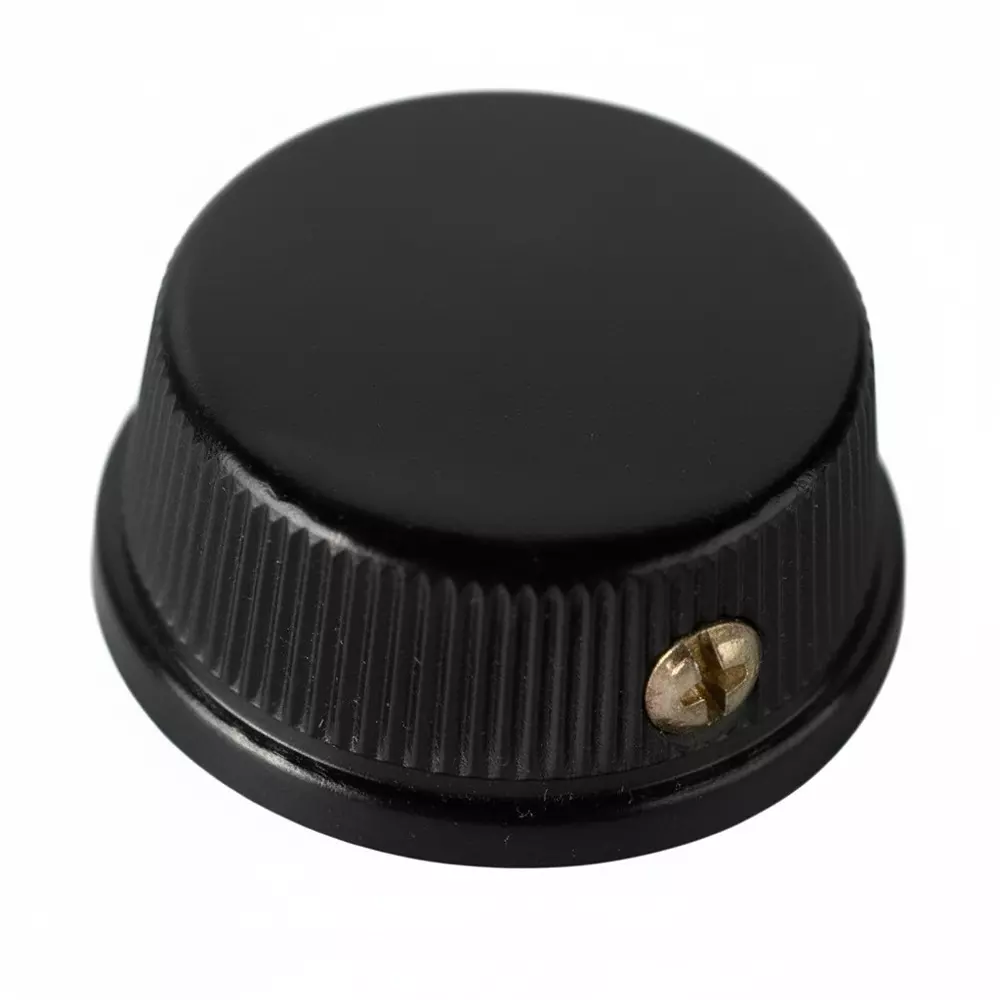 DAVIES MOLDING 1475 Series Control Knob Black 25.4 mm Outside Diameter, 1475 (PLAIN HOLE W/SET SCREW)