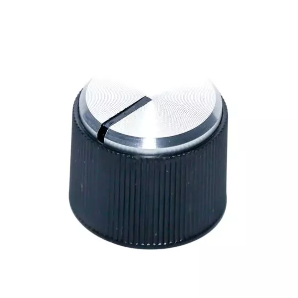 APEM 41003 Series Cylindrical Knob Black 19 mm Outside Diameter, 410032B14