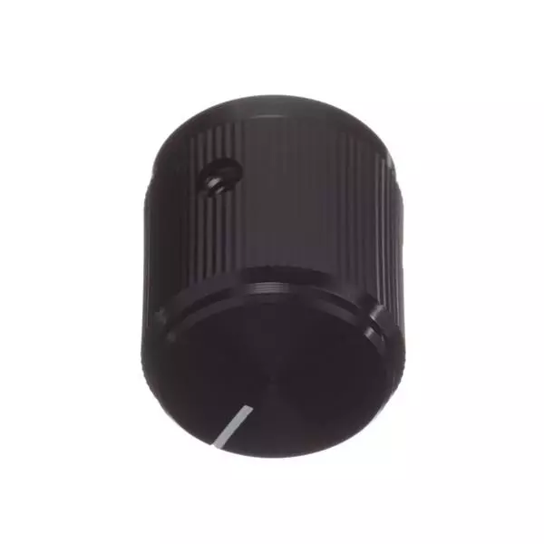 APEM KB Series Cylindrical Knob Black 19 mm Outside Diameter, KB700B14AL