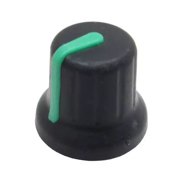Eagle Plastic Devices Knobs Plastic Black 16 mm Diameter, 450-BA461
