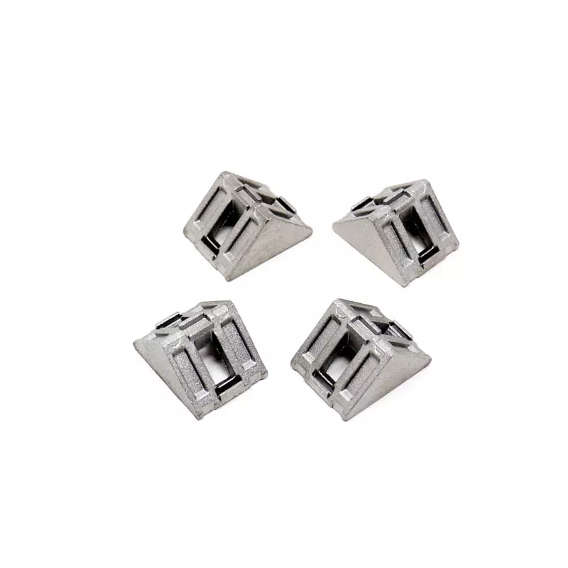 EasyMech Cast Corner Bracket for 20X20 Aluminium Profile (Silver) 4 Pcs