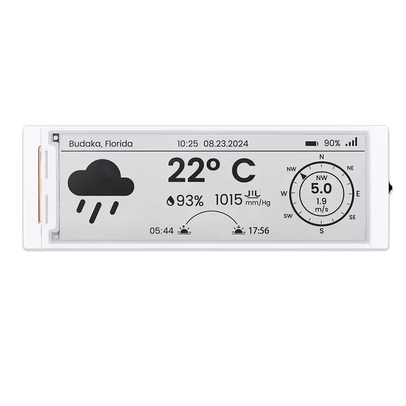 Elecrow CrowPanel ESP32 5.79inch E-paper HMI Display with 272*792 Resolution Black/White Color Driven By SPI Interface