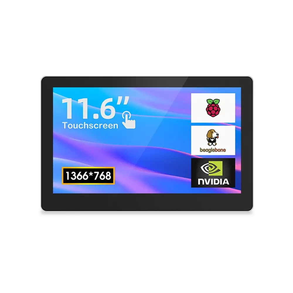 Elecrow CrowVision 11.6inch Raspberry Pi Capacitive Touch Display HD 1366*768 IPS Screen for RPI LattePanda/Beaglebone/Jetson Nano, etc