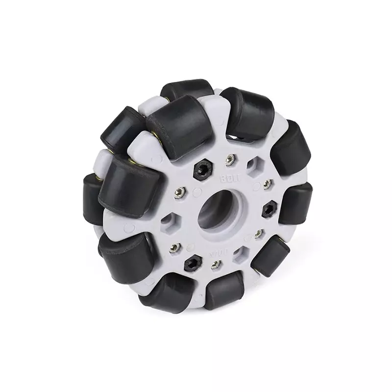 EasyMech Grey 100mm Double Glass Fiber Omni Wheel (BEARING TYPE ROLLER) High Quality