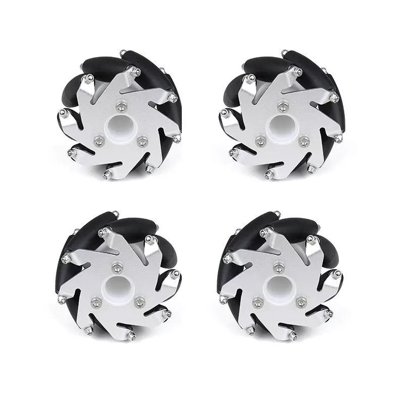 EasyMech 60mm Aluminium Mecanum Wheels Set(Bearing Type Roller)-4 Pcs