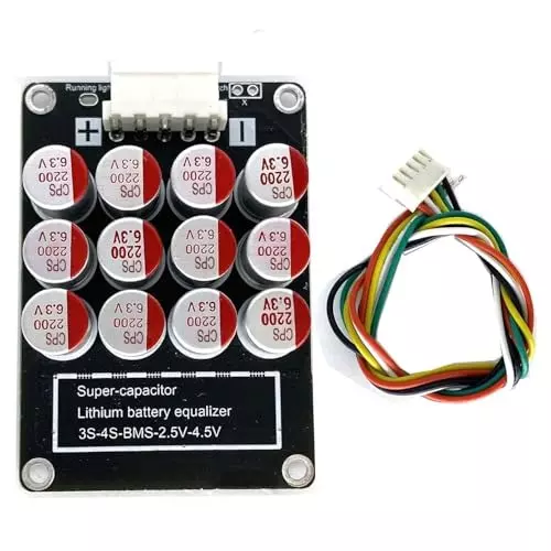 amiciSolar 4S Active Balancer 5.5 A Equalization Board for LFP LiFePO4 Li-ion Lipo Batteries 5 mV Accuracy, 1xBAL-4S-5A-N