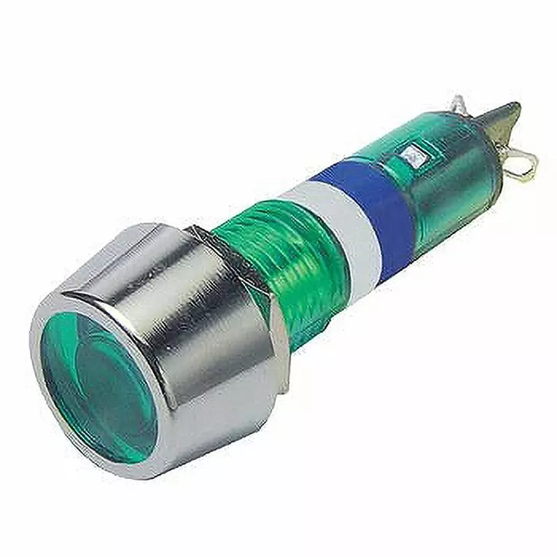 Sato Parts Neon Bracket, Cylindrical, With Hood, Ac100 V-125 V, Green, BN-35-1-G