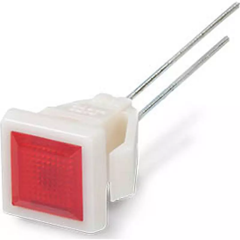 Sato Parts Indicator Light LED Bracket Square Lens 7X7 mm Flat Lens, DB-30-F-CRR
