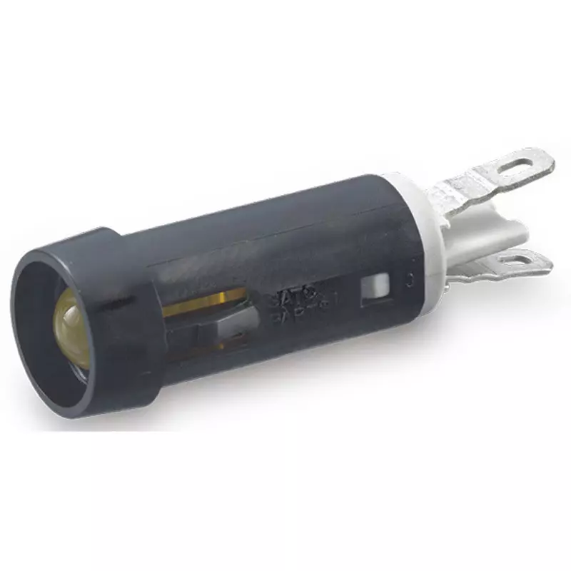 Sato Parts Indicator Light LED Bracket Round Φ5 mm Bullet-Shaped LED Lens, DB-41-F-BY