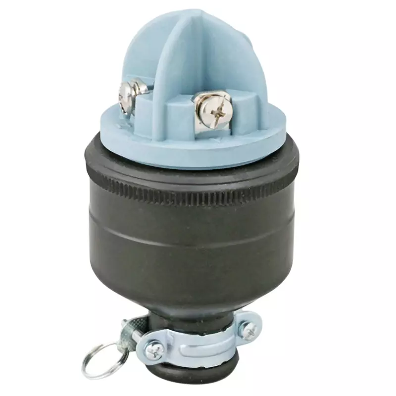 Meikosha Grounding 3 P 30 A Rubber Plug Flat Blade Type 250 V, MP2533