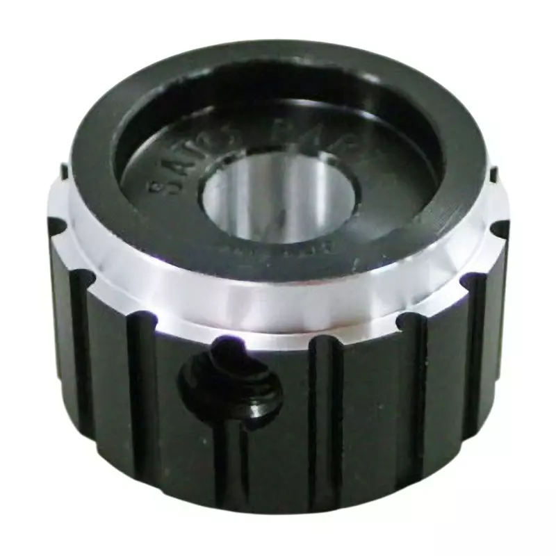 Sato Parts Metal Knob K-38 Aluminum Silver & Black for Hexagon Wrench Nominal 2, K-38-M