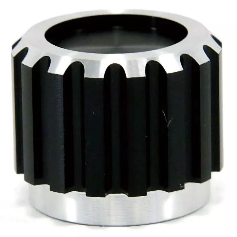 Sato Parts Metal Knob K-38 Aluminum Silver & Black for Hexagon Wrench Nominal 2, K-38-S