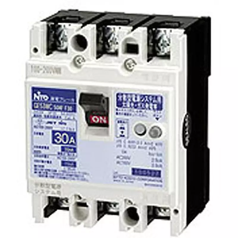 NITTO KOGYO Earth Leakage Circuit Breaker 20 A Rated Current, GE53WC3P20AF30