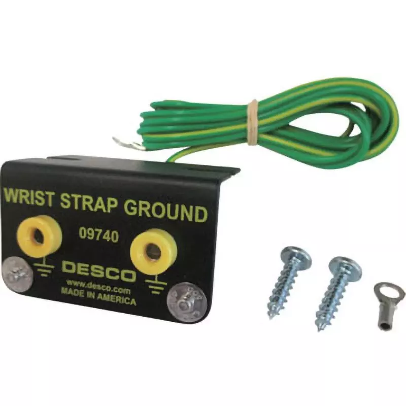 DESCO Wrist Strap With Cord Spare ring terminal included Set contents, 9740