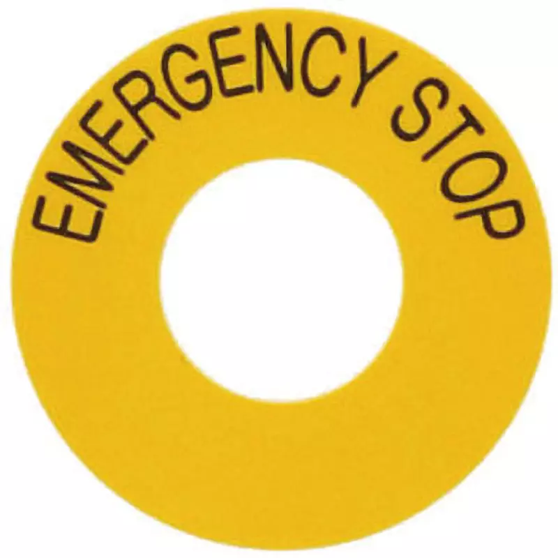 SUS Emergency Stop Seal emergency stop Display Items 31 mm Hole Diameter English Language Display, C6P-005S