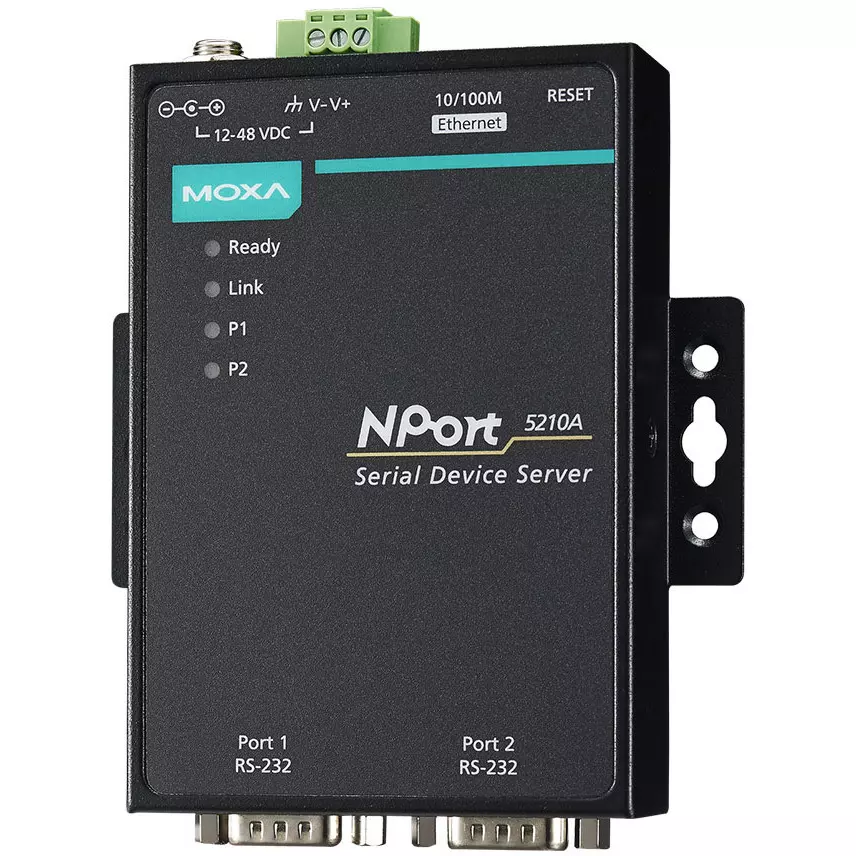 moxa-industrial-serial-device-server-12-to-48-vdc-input-voltage-nport-5210a