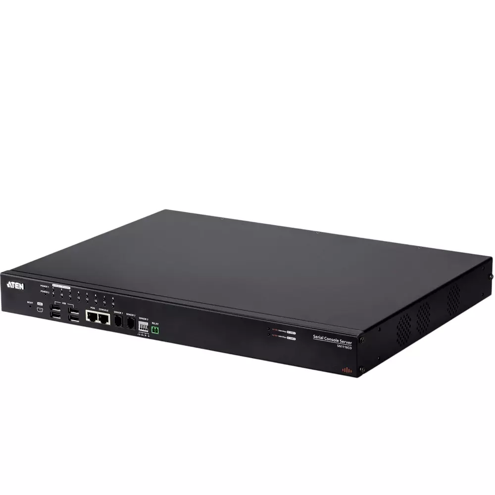 Aten Console Server 1 x 3-prong AC power socket (IEC60320/C14) / 2 x rocker switches Power Supply, SN1116CO