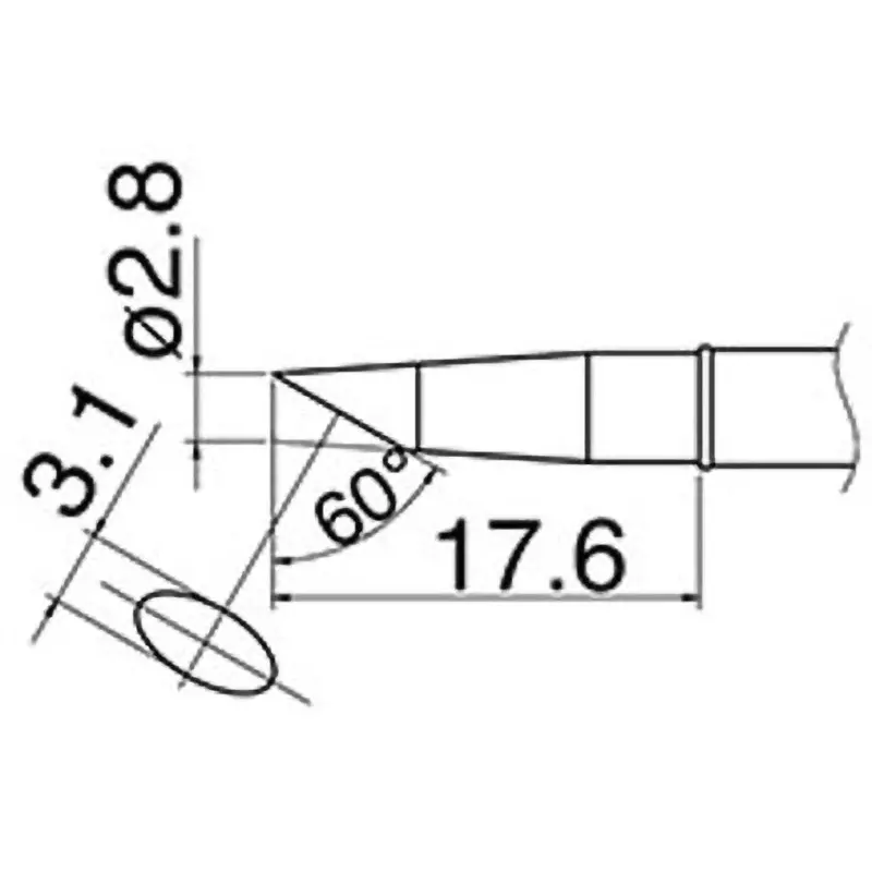 Esco Replacement Tip 60° Point Angle 400℃ C Setting Temperature Replacement tip for EA304 AL. Specifications, EA304AL-11