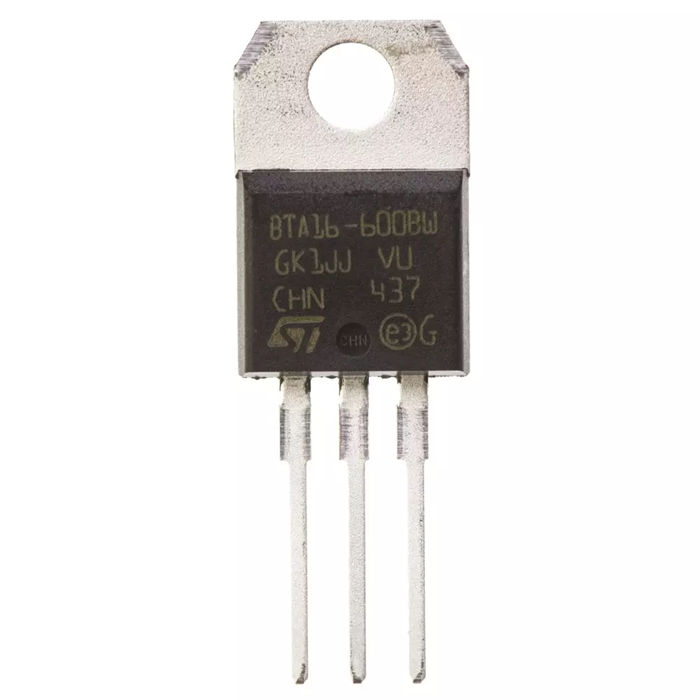 STMicroelectronics Through Hole 3-Pin TRIAC 600 V 1.3 V Gate Trigger Voltage, BTA16-600BWRG (Pack of 5 Pcs)