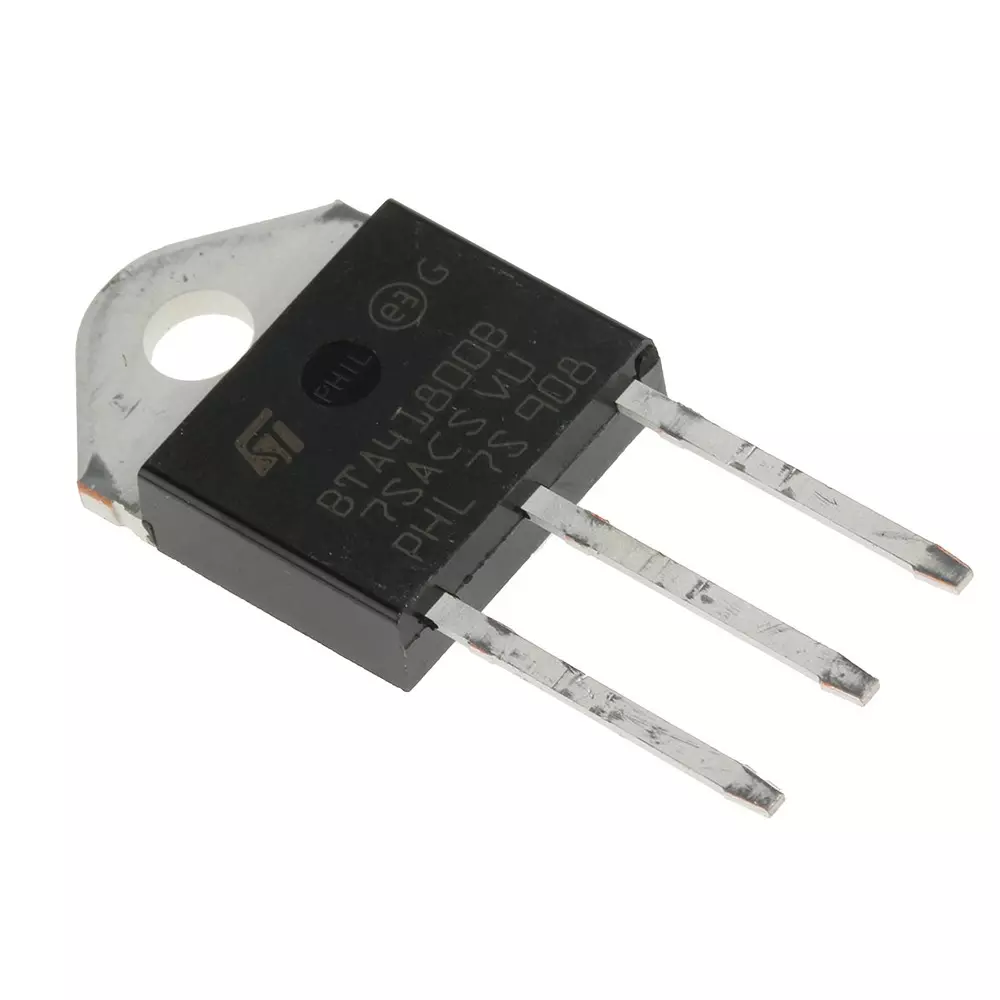 STMicroelectronics Through Hole 3-Pin TRIAC 800 V 1.3 V Gate Trigger Voltage, BTA41-800BRG (Pack of 30 Pcs)