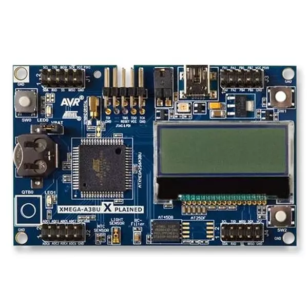 MICROCHIP Embedded Development Kits AVR EVALUATION BOARD, A3BU, LCD, ATXMEGAA3BU-XPLD