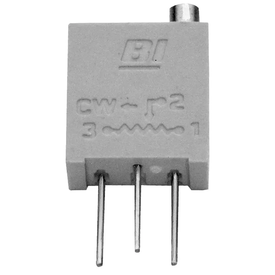 TT ELECTRONICS / BI TECHNOLOGIES TRIMMER POTENTIOMETER, 1MOHM 20TURN THROUGH HOLE, 67WR1MEGLF