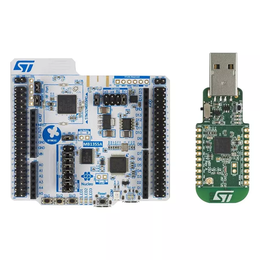 Stmicroelectronics Iot Solution Brd, Arm Cortex-M0+ Mcu, P-Nucleo-Wb55