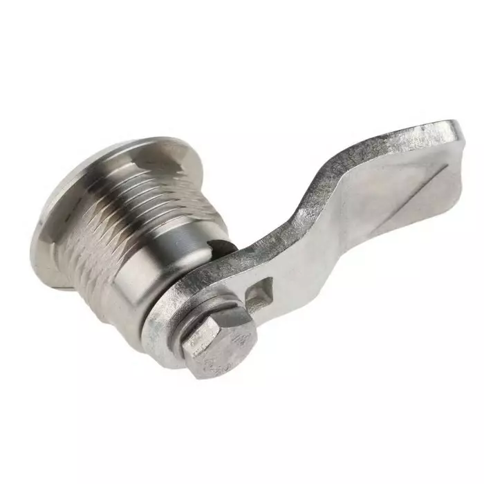 Steinbach & Vollman Stainless Steel Triangular Lock 13 mm Panel-to-Tongue 20.2x22.2 mm Cutout Key Unlock, 6801830