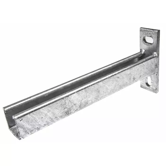 Unistrut Steel 300 mm Cantilever Arm With 135x45 mm Base 1.20 Kg, P 2663 300 (Pack of 2)