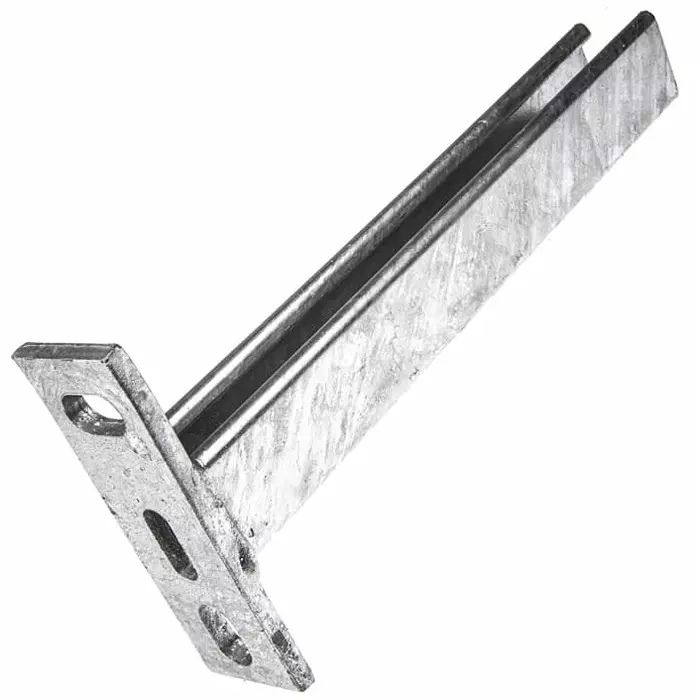 Unistrut Steel 300 mm Cantilever Arm With 135x45 mm Base 1.20 Kg, P 2663 300 (Pack of 2)