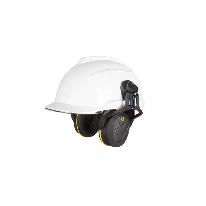 MSA Safety V-Gard 950 White Helmet with Chin Strap Adjustable, GVF1A-C0A0000-000